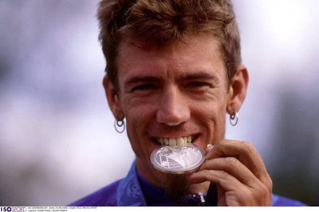 SYDNEY2000 : MOUNTAINBIKE MEIRHAE SYDNEY2000 : MOUNTAINBIKE MEIRHAEGHE FILIP SILVER ARGENT SILVER ISO SYDNEY2000 Olympic Games, Olympische Spiele, Olympia, OS JEUX OLYMPIQUES OLYMPISCHE SPELEN MOUNTAINBIKE CYCLO CROSS !IM 336036 CYCLISME WIELRENNEN CYCLING 15019000 SYDNEY AUSTRALIE AUSTRALIA AUSTRALIE  Copyright: xPOOLxPN ISOxSPORTx 37457