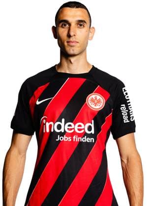 Ellyes Shkiri (Eintracht Frankfurt), Fussball, GER, 1. BL, Saison 2023 2024, Porträt, Porträttermin, Studio, Shooting, Studioshooting Copyright EintrachtFrankfurt MartinOhnsorge