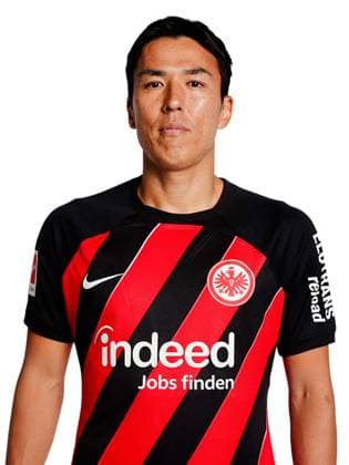 Makoto Hasebe (Eintracht Frankfurt), Fussball, GER, 1. BL, Saison 2023 2024, Porträt, Porträttermin, Studio, Shooting, Studioshooting Copyright EintrachtFrankfurt MartinOhnsorge