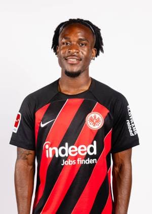 Noel Futkeu (Eintracht Frankfurt), Fussball, GER, 1. BL, Saison 2023 2024, Porträt, Porträttermin, Studio, Shooting, Studioshooting Copyright EintrachtFrankfurt MartinOhnsorge