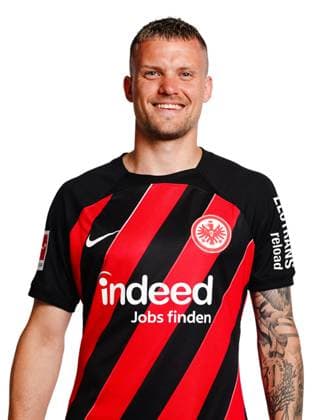Philipp Max (Eintracht Frankfurt), Fussball, GER, 1. BL, Saison 2023 2024, Porträt, Porträttermin, Studio, Shooting, Studioshooting Copyright EintrachtFrankfurt MartinOhnsorge