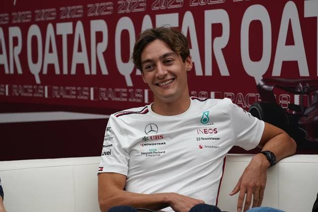 05.10.2023, Losail International Circuit, Doha, Formula 1 Qatar Airways Qatar Grand Prix 2023 ,im Bild George Russell (GBR), Mercedes-AMG Petronas Formula One Team Doha Losail International Circuit Qatar