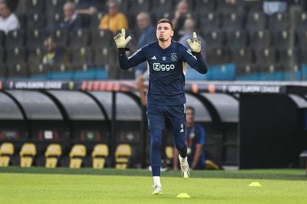 ATHENS, 05-10-2023, OPAP Arena, Europa League Football, season 2023 2024, AEK Athens FC - Ajax, Ajax goalkeeper Jay Gorter AEK Athens - Ajax  x22636590x Copyright: