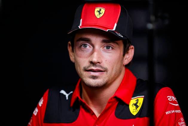 LECLERC Charles (mco), Scuderia Ferrari SF-23, portrait during the 2023 Formula 1 Qatar Grand Prix, 17th round of the 2023 Formula One World Championship, WM, Weltmeisterschaft from October 6 to 8, 2023 on the Lusail International Circuit, in Doha, Qatar - F1 - QATAR GRAND PRIX 2023 DPPI Panoramic  00123038__R5_6206