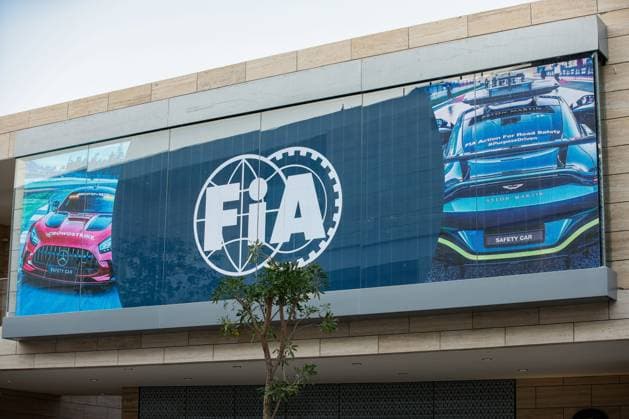 FIA Logo, F1 Grand Prix of Qatar at Lusail International Circuit on October 5, 2023 in Doha, Qatar. (Photo by HOCH ZWEI) Doha Qatar