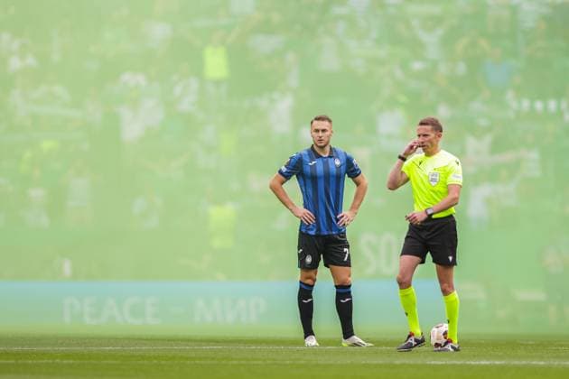UEFA Europa League, Sporting CP vs Atalanta matchday 2 of 6 Lisbon, , October, 5th, 2023, UEFA Europa League, Sporting CP vs Atalanta matchday 2 of 6, at the Estadio Jose Alvalade, Atalanta, Teun Koopmeiners before the kick off, photography by @guelbergoes Lisbon