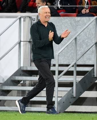 05.10.2023, xhbx, Fussball UEFA Europa League, SC Freiburg - West Ham United emspor, v.l. Trainer Christian Streich (SC Freiburg) (DFL DFB REGULATIONS PROHIBIT ANY USE OF PHOTOGRAPHS as IMAGE SEQUENCES and or QUASI-VIDEO) Freiburg