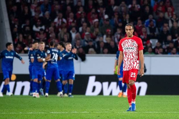 Kiliann Sildillia (SC Freiburg, 25) aergert sich ueber das Tor zum 1:2, GER, SC Freiburg (SCF) vs West Ham United (WHU), Fussball UEFA Europa League, Gruppe A, 2. Spieltag, Saison 2023 2024, 05.10.2023 GER, SC Freiburg (SCF) vs West Ham United (WHU), Fussball UEFA Europa League, Gruppe A, 2. Spieltag, Saison 2023 2024, 05.10.2023 Freiburg Copyright: xEibner-Pressefoto Memmlerx EP_MMR