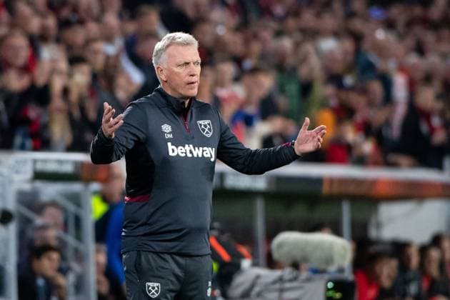 David Moyes (West Ham United, Trainer), GER, SC Freiburg (SCF) vs West Ham United (WHU), Fussball UEFA Europa League, Gruppe A, 2. Spieltag, Saison 2023 2024, 05.10.2023 GER, SC Freiburg (SCF) vs West Ham United (WHU), Fussball UEFA Europa League, Gruppe A, 2. Spieltag, Saison 2023 2024, 05.10.2023 Freiburg Copyright: xEibner-Pressefoto Memmlerx EP_MMR