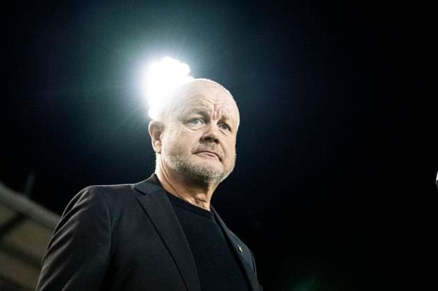 231005 Head coach Per-Mathias Hogmo of Häcken ahead of the UEFA Europa League football match between Häcken and Qarabag on October 5, 2023 in Gothenburg. Photo: Mathias Bergeld BILDBYRAN kod MB MB0740 fotboll football soccer fotball uefa europa league häcken qarabag bbeng Copyright: MATHIASxBERGELD BB231005MB020