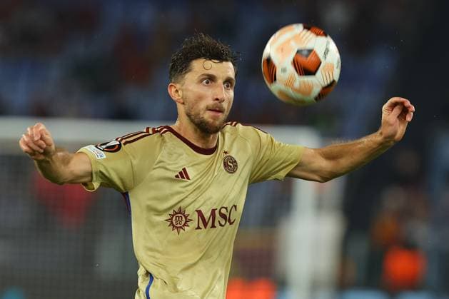 Rome, Italy 05.10.2023: Miroslav Stevanovic of Servette in action during the UEFA Europa League 2023-2024, group G, football match between AS Roma vs Servette FC at Olympic Stadium in Rome.  Copyright: xMarcoxIacobucci IPAxSportx xipa-x xx IPA_40799014 IPA_IPA40799014