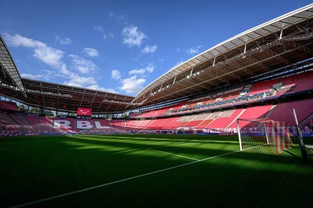 Impressionen aus dem Stadion. Fussball 1. Bundesliga, 6. Spieltag: RB Leipzig - FC Bayern Muenchen 2-2. 30. September 2023: Leipzig, Red Bull Arena. RB Leipzig - FC Bayern Muenchen 2-2