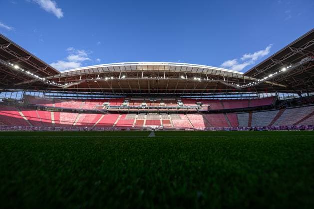 Impressionen aus dem Stadion. Fussball 1. Bundesliga, 6. Spieltag: RB Leipzig - FC Bayern Muenchen 2-2. 30. September 2023: Leipzig, Red Bull Arena. RB Leipzig - FC Bayern Muenchen 2-2
