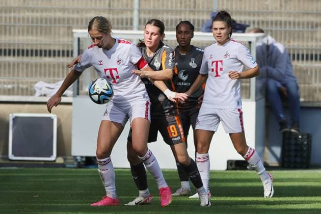 1.FC Köln vs. MSV Duisburg, Fussball Frauen, 1. Bundesliga, links: Sharon Beck (1. FC Köln), Bild: , 07.10.2023