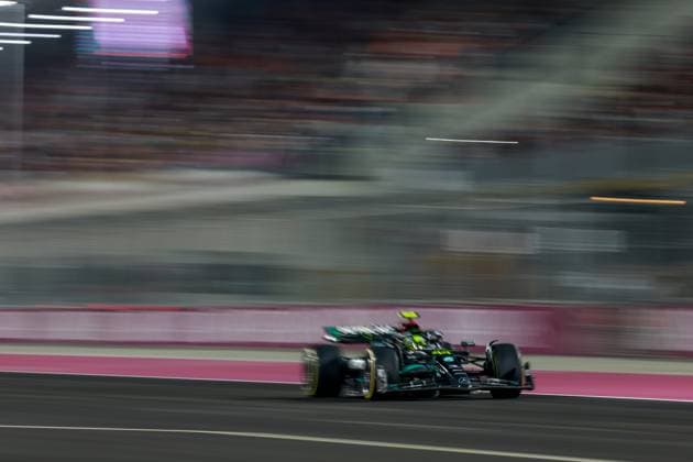 44 Lewis Hamilton (GBR, Mercedes-AMG Petronas F1 Team), F1 Grand Prix of Qatar at Lusail International Circuit on October 7, 2023 in Doha, Qatar. (Photo by HOCH ZWEI) Doha Qatar