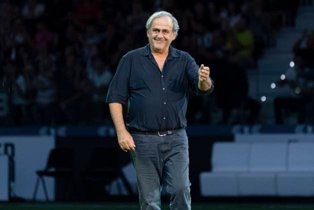 Photo LaPresse Matteo Secci - 10 10 2023 Torino (Italia) - - Juventus FC: Evento Together, a Black & White Show nel centenario della prima presidenza Agnelli, presso Pala Alpitour di Torino. Nell immagine: Michel Platini 10th october 2023 Torino. (Italy) - Sport - Juventus FC: Together, a Black & White Show event on the centenary of the first Agnelli presidency, at Pala Alpitour in Turin. In the image: Michel Platini  Copyright: xMatteoxSecci LaPressex