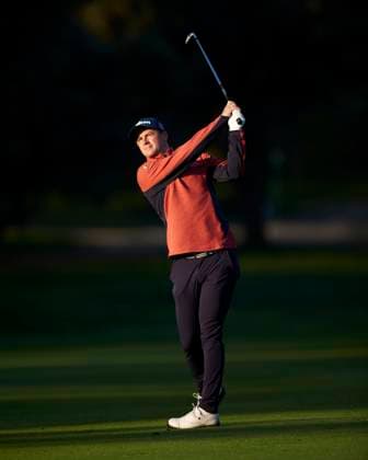 Acciona Open de Espana presented by Madrid - Day One David Law of Scotland watches his second shot on the 1st hole during Day One of the Acciona Open de Espana presented by Madrid at Club de Campo Villa de Madrid on October 12, 2023, in Madrid, Spain. Madrid Club de Campo Villa de Madrid Madrid Spain RL_ACCMOESP_005 Copyright: xRicardoxLarreinax