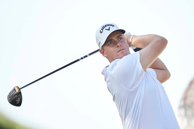 Acciona Open de Espana presented by Madrid - Day One Deon Germishuys of South Africa plays his tee shot on the 13th hole during Day One of the Acciona Open de Espana presented by Madrid at Club de Campo Villa de Madrid on October 12, 2023, in Madrid, Spain. Madrid Club de Campo Villa de Madrid Madrid Spain RL_ACCMOESP_028 Copyright: xRicardoxLarreinax