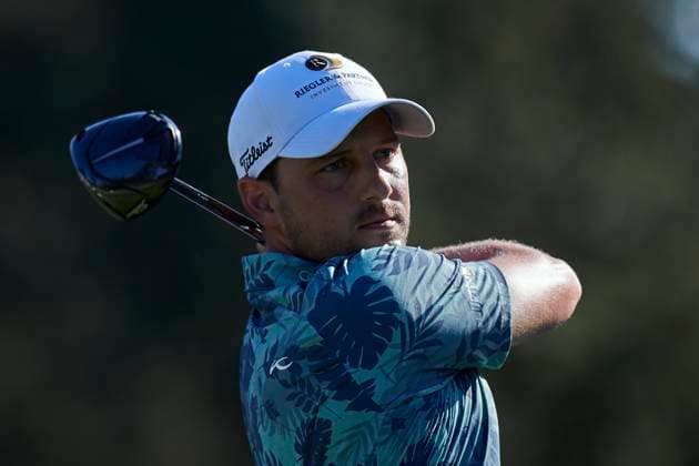 Acciona Open de Espana presented by Madrid - Day One Lukas Nemecz of Austria plays a tee shot during Day One of the Acciona Open de Espana presented by Madrid at Club de Campo Villa de Madrid on October 12, 2023, in Madrid, Spain. Madrid Club de Campo Villa de Madrid Madrid Spain RL_ACCMOESP_035 Copyright: xRicardoxLarreinax