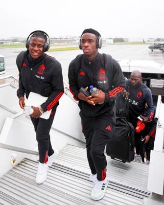 Austria v Belgium - European Qualifiers EURO 2024 - media activities BRUSSELS, BELGIUM - OCTOBER 12 : Bakayoko Johan forward of Belgium and Keita Mandela midfielder of Belgium pictured at Brussles airport prior to the UEFA EURO, EM, Europameisterschaft,Fussball 2024 European Qualifiers match in group F match against Austria on October 12, 2023 in Brussels, Belgium, 12 10 2023 Brussels Belgium  Copyright: xTsix