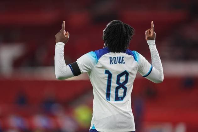 England Under 21 v Serbia U21, U 21 UEFA EURO, EM, Europameisterschaft,Fussball U21 2025 Qualifiers Jonathan Rowe of England U21 celebrates scoring his teams eight goal during the UEFA Euro U21 2025 Qualifiers Group F match at the City Ground, Nottingham Copyright: xAndyxSumnerx FIL-19103-0098 UK Newspapers OUT