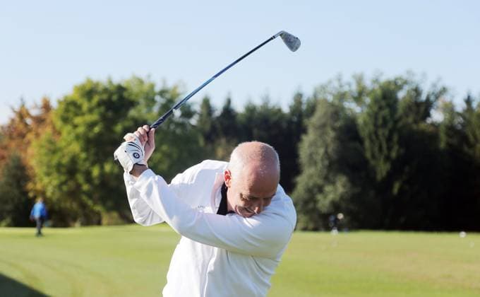13.10.23 Golf VR Bank Charity Cup Marhördt Deutschland, Marhördt, 13.10.2023, Golf, VR Bank Charity Cup Marhördt: Mario Basler.