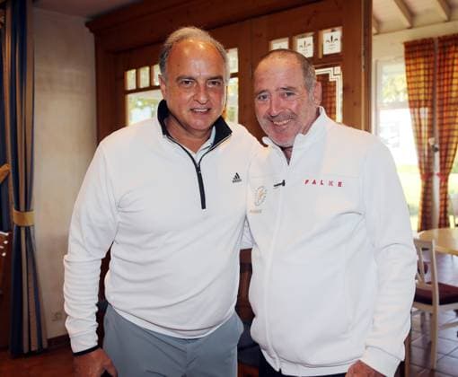 13.10.23 Golf VR Bank Charity Cup Marhördt Deutschland, Marhördt, 13.10.2023, Golf, VR Bank Charity Cup Marhördt: v.l. Hansi Müller, Uwe Bein.