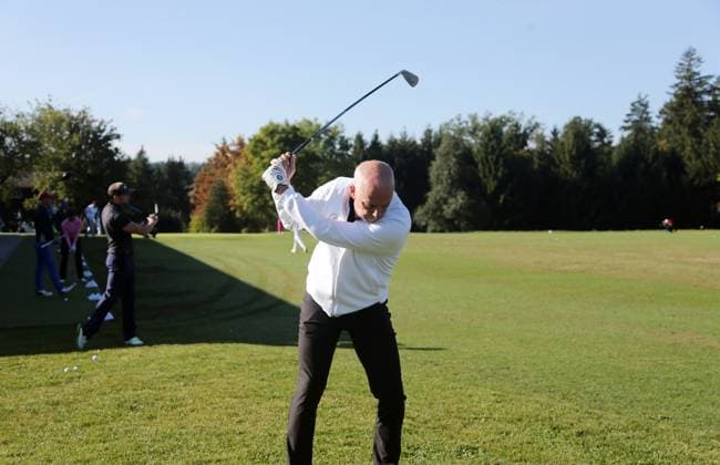 13.10.23 Golf VR Bank Charity Cup Marhördt Deutschland, Marhördt, 13.10.2023, Golf, VR Bank Charity Cup Marhördt: Mario Basler.