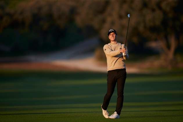 Acciona Open de Espana presented by Madrid - Day Two Matthew Jordan of England plays a shot on the 1st hole during Day Two of the Acciona Open de Espana presented by Madrid at Club de Campo Villa de Madrid on October 13, 2023, in Madrid, Spain. Madrid Club de Campo Villa de Madrid Madrid Spain RL_ACCMOESP_164 Copyright: xRicardoxLarreinax