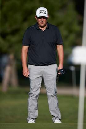 Acciona Open de Espana presented by Madrid - Day Two JC Ritchie of South Africa looks on the green of the 1st hole during Day Two of the Acciona Open de Espana presented by Madrid at Club de Campo Villa de Madrid on October 13, 2023, in Madrid, Spain. Madrid Club de Campo Villa de Madrid Madrid Spain RL_ACCMOESP_221 Copyright: xRicardoxLarreinax