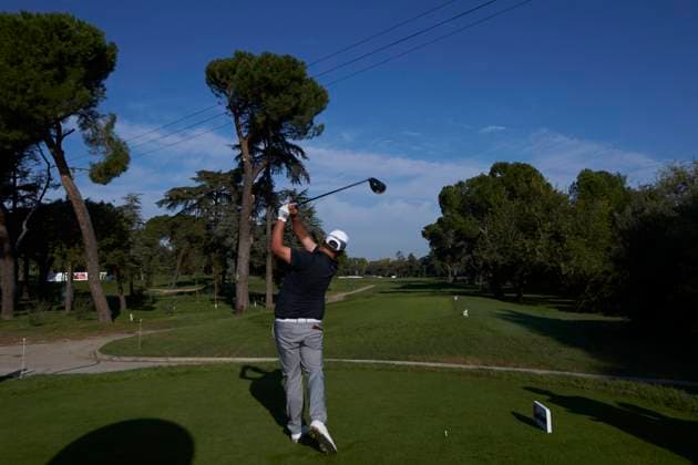 Acciona Open de Espana presented by Madrid - Day Two JC Ritchie of South Africa tees off on the 2nd hole during Day Two of the Acciona Open de Espana presented by Madrid at Club de Campo Villa de Madrid on October 13, 2023, in Madrid, Spain. Madrid Club de Campo Villa de Madrid Madrid Spain RL_ACCMOESP_230 Copyright: xRicardoxLarreinax