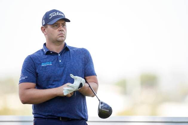 Acciona Open de Espana presented by Madrid - Day Two Daniel Van Tonder of South Africa looks on before tees off on the 7th hole during Day Two of the Acciona Open de Espana presented by Madrid at Club de Campo Villa de Madrid on October 13, 2023, in Madrid, Spain. Madrid Club de Campo Villa de Madrid Madrid Spain RL_ACCMOESP_237 Copyright: xRicardoxLarreinax