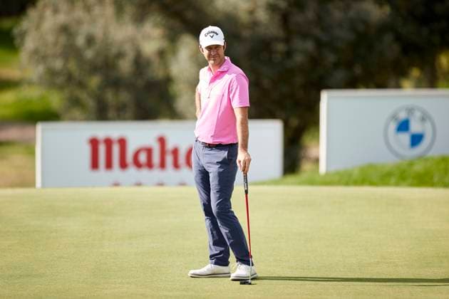 Acciona Open de Espana presented by Madrid - Day Two Jorge Campillo of Spain looks on the 18th hole during Day Two of the Acciona Open de Espana presented by Madrid at Club de Campo Villa de Madrid on October 13, 2023, in Madrid, Spain. Madrid Club de Campo Villa de Madrid Madrid Spain RL_ACCMOESP_241 Copyright: xRicardoxLarreinax