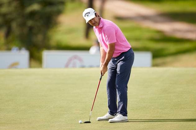 Acciona Open de Espana presented by Madrid - Day Two Jorge Campillo of Spain plays a putt on the 18th hole during Day Two of the Acciona Open de Espana presented by Madrid at Club de Campo Villa de Madrid on October 13, 2023, in Madrid, Spain. Madrid Club de Campo Villa de Madrid Madrid Spain RL_ACCMOESP_243 Copyright: xRicardoxLarreinax