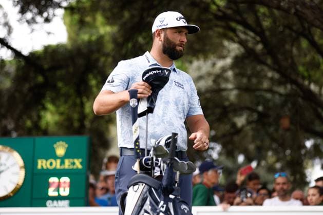October 13, 2023, MADRID, MADRID, SPAIN: Jon Rahm of Spain looks on during Acciona Open de Espana, Round 2, Golf tournament celebrated at Club de Campo on October 13, 2023, in Madrid, Spain. MADRID SPAIN - ZUMAa181 20231013_zaa_a181_001 Copyright: xOscarxJ.xBarrosox