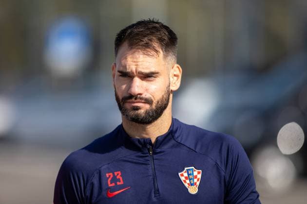 Croatia training session Croatia Goalkeeper Ivica Ivusic is seen during Croatia football national team, Nationalteam training session at Opus Arena in Osijek, Croatia onOctober 13, 2023. BornaxJaksic PIXSELL