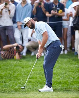Acciona Open de Espana presented by Madrid - Day Two Jon Rahm of Spain plays a putt on the 2nd hole during Day Two of the Acciona Open de Espana presented by Madrid at Club de Campo Villa de Madrid on October 13, 2023, in Madrid, Spain. Madrid Club de Campo Villa de Madrid Madrid Spain RL_ACCMOESP_265 Copyright: xRicardoxLarreinax