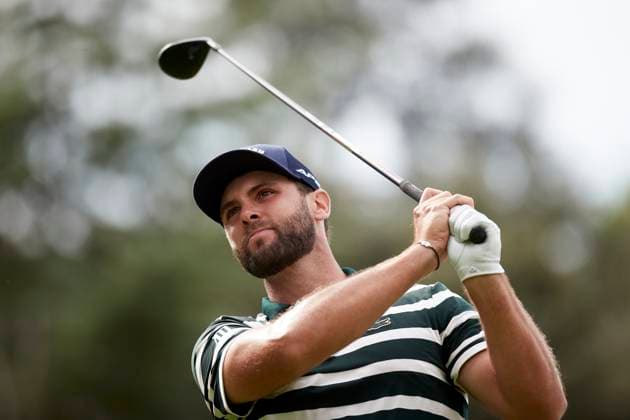 Acciona Open de Espana presented by Madrid - Day Two Adri Arnaus of Spain plays a tee shot on the 7th hole during Day Two of the Acciona Open de Espana presented by Madrid at Club de Campo Villa de Madrid on October 13, 2023, in Madrid, Spain. Madrid Club de Campo Villa de Madrid Madrid Spain RL_ACCMOESP_286 Copyright: xRicardoxLarreinax