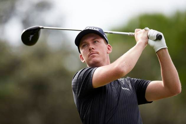 Acciona Open de Espana presented by Madrid - Day Two Daniel Hillier of New Zealand plays a tee shot on the 7th hole during Day Two of the Acciona Open de Espana presented by Madrid at Club de Campo Villa de Madrid on October 13, 2023, in Madrid, Spain. Madrid Club de Campo Villa de Madrid Madrid Spain RL_ACCMOESP_287 Copyright: xRicardoxLarreinax
