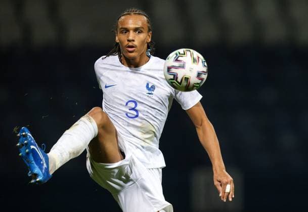 Bosnia & Herzegovina - France: U21, U 21 EURO Qualifiers Kiliann Sildillia of France in action during the U21 EURO Qualification, EM, Europameisterschaft Group H match between Bosnia and Herzegovina and France at Grbavica Stadium in Sarajevo, Bosnia and Herzegovina, on October 13, 2023. ArminxDurgut PIXSELL