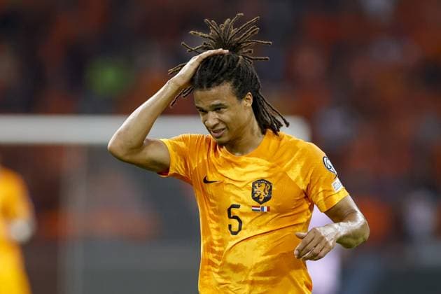 AMSTERDAM, 13-10-2023 JohanCruyff Arena, Football Euro2024 Qualifier between Netherlands and France. Netherlands player Nathan Ake Netherlands - France  x22733646x Copyright: