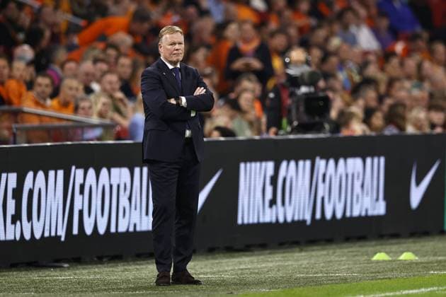 AMSTERDAM - Holland coach Ronald Koeman during the European Championship, EM, Europameisterschaft Qualifying match in group B between the Netherlands and France in the Johan Cruijff ArenA on October 13, 2023 in Amsterdam, the Netherlands. ANP MAURICE VAN STEEN UEFA EURO, EM, Europameisterschaft,Fussball 2024 Qualifying Round 2023 2024 xVIxANPxSportx xxANPxIVx 481001615 originalFilename: 481001615.jpg