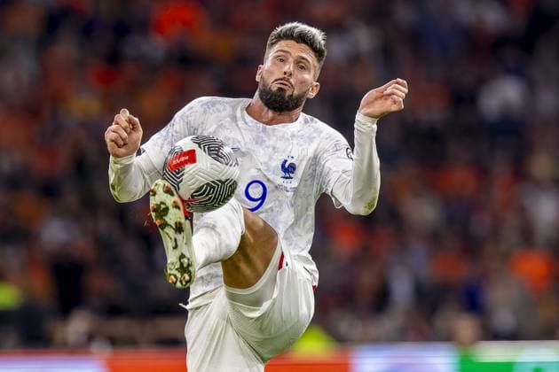 AMSTERDAM, 13-10-2023 JohanCruyff Arena, Football Euro2024 Qualifier between Netherlands and France. France player Olivier Giroud Netherlands - France  x22734665x Copyright: