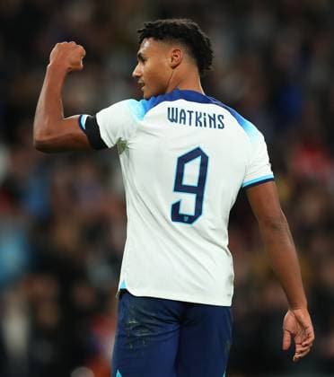 England v Australia, London, UK - 13 Oct 2023 Goal celebrations for Ollie Watkins of England during the International Friendly, Länderspiel, Nationalmannschaft match between England and Australia at Wembley Stadium, London on 13 October 2023 ( London Wembley Stadium London England Copyright: xMicahxCrook PPAUKx PPA-060861