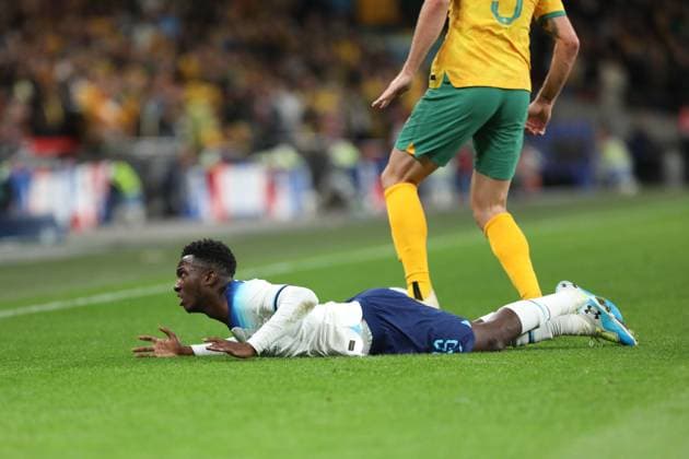 Eddie Nketiah of England during the Friendly international match, Länderspiel, Nationalmannschaft between England and Australia at Wembley Community Stadium, London, England on 13 October 2023. Copyright: xJoshuaxSmithx 38640011