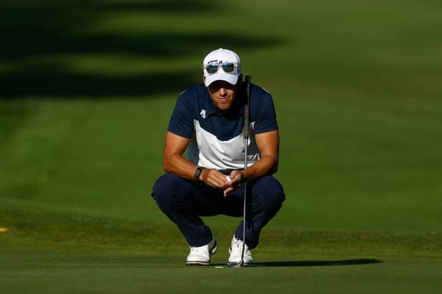 October 13, 2023, MADRID, MADRID, SPAIN: Borja Virto of Spain in action during Acciona Open de Espana, Round 2, Golf tournament celebrated at Club de Campo on October 13, 2023, in Madrid, Spain. MADRID SPAIN - ZUMAa181 20231013_zaa_a181_085 Copyright: xOscarxJ.xBarrosox