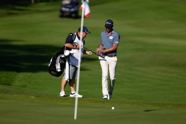October 13, 2023, MADRID, MADRID, SPAIN: Scott Jamieson of Scotland in action during Acciona Open de Espana, Round 2, Golf tournament celebrated at Club de Campo on October 13, 2023, in Madrid, Spain. MADRID SPAIN - ZUMAa181 20231013_zaa_a181_097 Copyright: xOscarxJ.xBarrosox