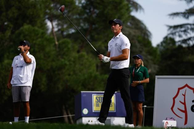 October 13, 2023, MADRID, MADRID, SPAIN: Ignacio Gomez Osuna of Spain in action during Acciona Open de Espana, Round 2, Golf tournament celebrated at Club de Campo on October 13, 2023, in Madrid, Spain. MADRID SPAIN - ZUMAa181 20231013_zaa_a181_143 Copyright: xOscarxJ.xBarrosox