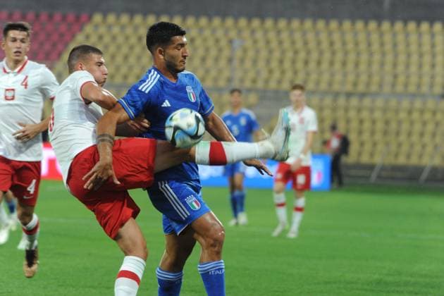 Other - Under 20 - Italy vs Poland montevago daniele Italia vs Polonia elite league Catanzaro stadio nicoal ceravolo 13tt 2023 during Under 20 - Italy vs Poland, Other in Catanzaro, Italy, October 13 2023 Catanzaro Italy  Copyright: xIPAxSport ABACAx BRIPASport20231014_076 IPAxSport ABACAx BRIPASport20231014_076