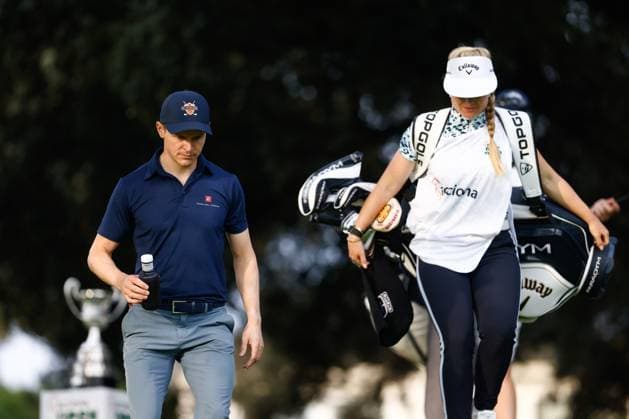 October 14, 2023, MADRID, MADRID, SPAIN: Daan Huizing of The Netherlands in action during Acciona Open de Espana, Round 3, Golf tournament celebrated at Club de Campo on October 14, 2023, in Madrid, Spain. MADRID SPAIN - ZUMAa181 20231014_zaa_a181_004 Copyright: xOscarxJ.xBarrosox